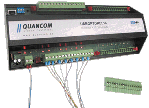 16-Channel USB card USBOPTOREL16